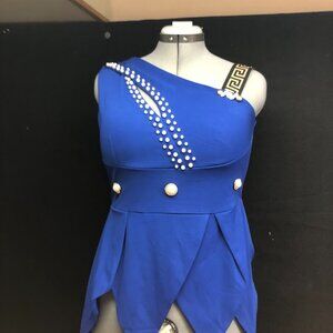 NWT Blue tank with pearl embellishments XL
